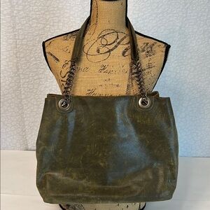 BORSETTA MILANO LEATHER SHOULDER BAG